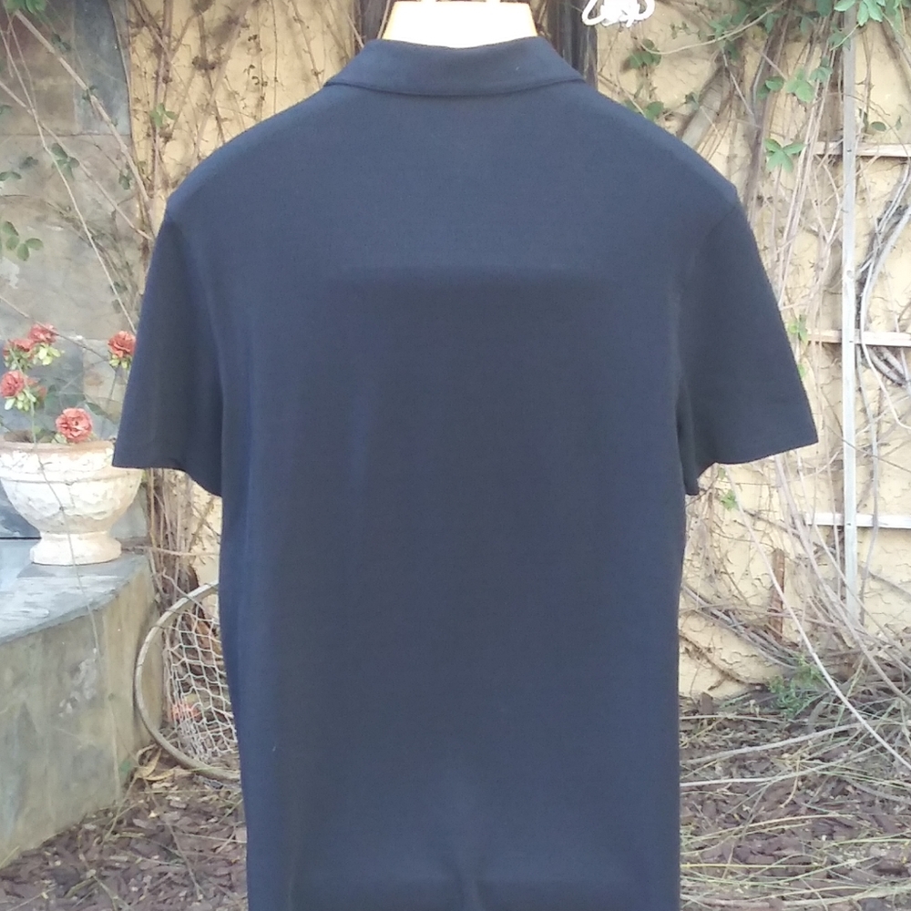 🆕 !!!!!!SOLD!!!!!!! Prada Milano Black Short Sleeve Polo - Picture 7 of 10